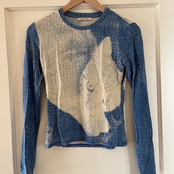 Paloma Wool Flovi Top - Blue Kitten Print - Picture 2 of 3
